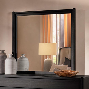 Leandro Collection Mirror - Burnished Black