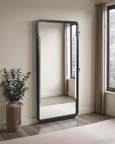 Leandro Floor Mirror - Burnished Black