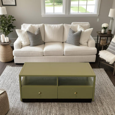 Avery Collection Coffee Table - Olive Green