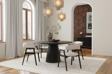 Cove 60" Round Dining Table - Vintage Black