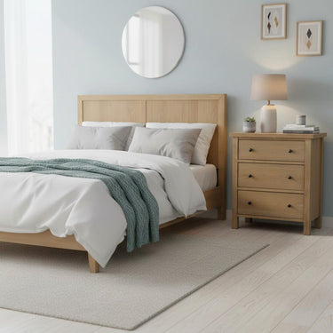 Emilia Three Drawer Small Chest - Natural