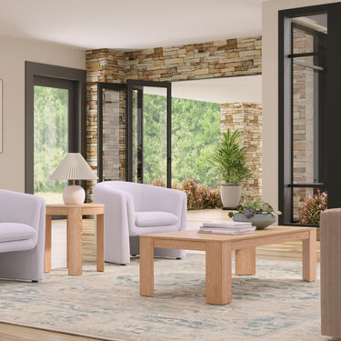 Carter Rectangular Coffee Table - Natural