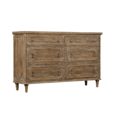 Interlude Collection Six Drawer Dresser - Sandstone