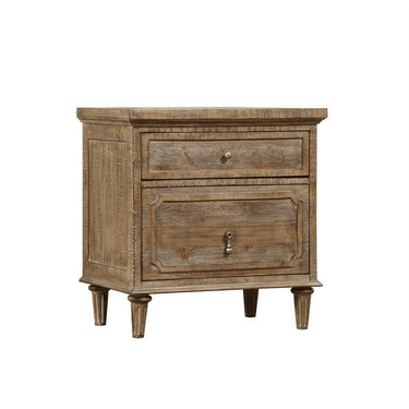 Interlude Collection Two Drawer Nightstand - Sandstone