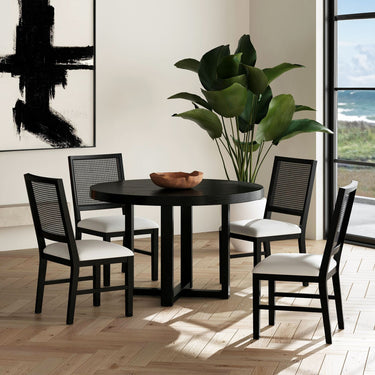 Bahama Breeze 48" Round Dining Table - Black