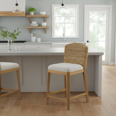 Bahia Wicker Counter Stool - Natural