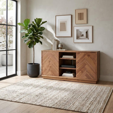 Russo 60" Herringbone Sideboard - Walnut