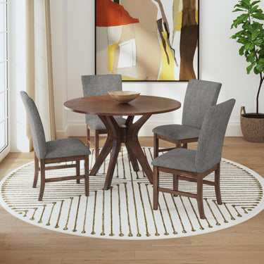 Santa Barbara 45" Round Dining Table - Walnut Finish