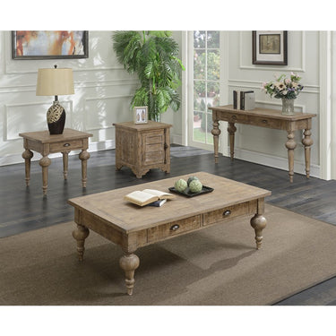 Interlude Collection Rustic Farmhouse Sofa Table