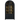 Magnolia Arched Glass Door Cabinet - Black/Weathered Sand