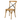 Cross Back Chair - Natural Rustic