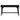 Flynn Mid Century Modern Writing Desk - Black