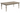 Interlude Rustic Farmhouse Extension Dining Table
